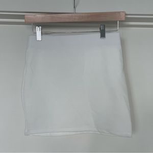 Zara white mini skirt